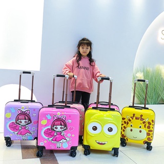 [Hot Sale] Primary school luggage trolley bag kids 18 inch girl suitcase LOGO custom cute boys school can be installed (1)