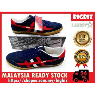 LEO 70's Futsal Shoe | Made in Thailand | Blue/Red [Malaysia Ready Stock]
