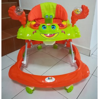 Baby Walker Height Adjustable With Play Toy Music & Stopper