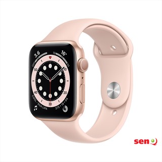 Apple Watch Series 6 GPS Gold Aluminium Case with Pink Sand Sport Band