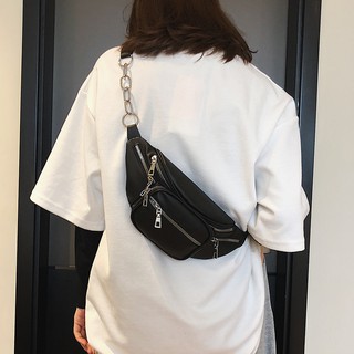 Women's bag fashion sports outdoor waist bag chain chest bag shoulder slung