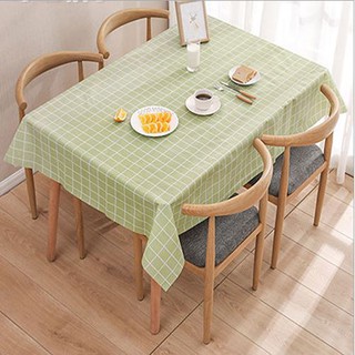 FOX Table Cloth Dust Waterproof Anti Oil / Dust proof Dining Tablecloth Cover PEVA Alas Meja Kain (4)