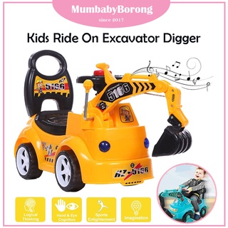 T009 (WITH LIGHT) Children Kids Ride On Excavator Digger Pretend Play Construction Truck Toy Toys for boys