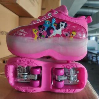 Pony Wheels Shoes Roller Skating Sport Shoes Disney Pony Kasut Roda Kasut Pony Kasut Sukan