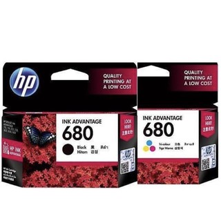 [READY STOCK] ORIGINAL HP 680 BLACK + COLOR INK CARTRIDGES 1 SET