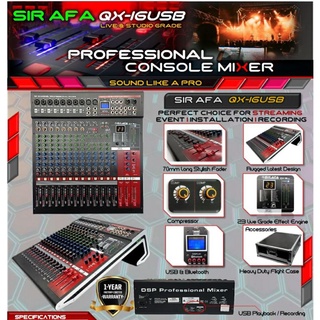 SIR AFA - Mixer QX16USB/16 Channel (Malaysia Brand)