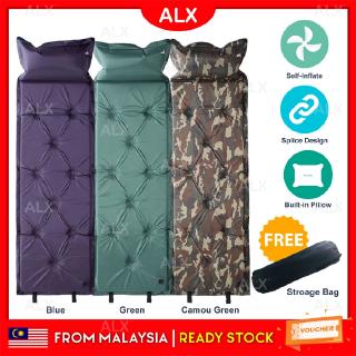 ALX Portable Outdoor Auto Self Inflatable Air Bed Camping Sleeping Bag wt Pillow FREE Storage Bag Tilam Tidur Khemah
