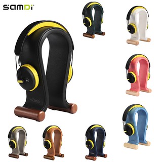 SAMDI Leather Headphone Stand Universal Gaming Headset Holder Headphone Support