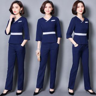 SPA beauty salon beautician overalls summer female beauty salons club dress uniforms overalls fall and winter clothes