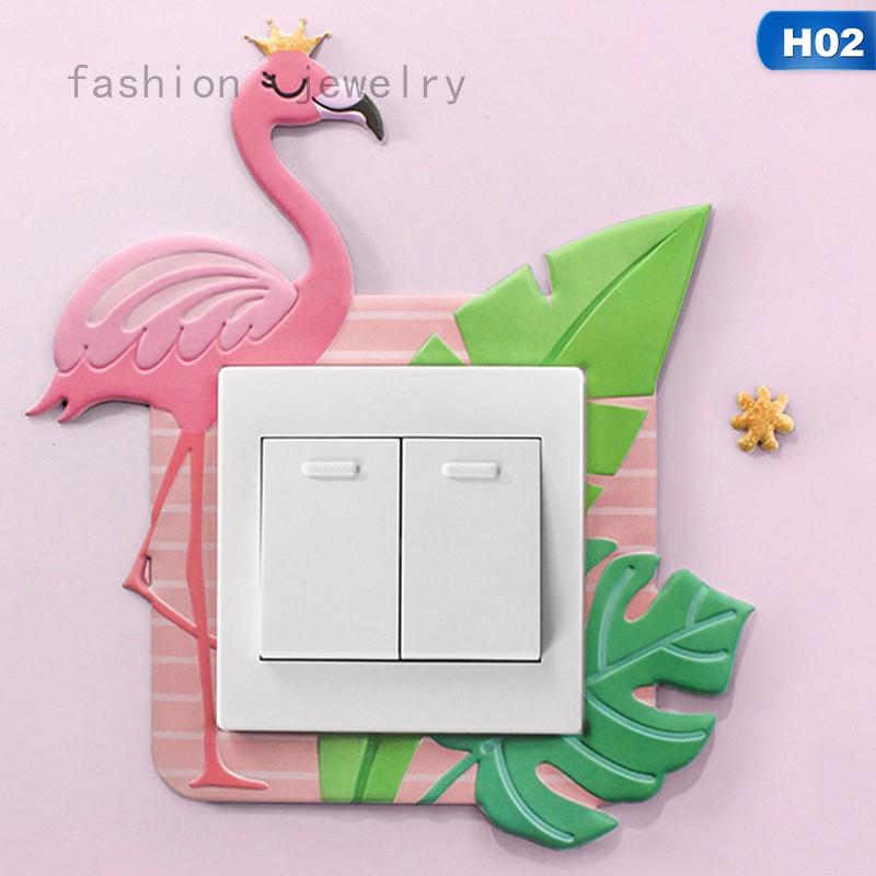 Unicorn Flamingo 3D Stereo Switch Sticker
