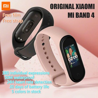 Xiaomi Mi Band 5,4 with nfc 2020Newest Miband 5 Mp3 Music Fuction Color Screen Fitness Heart Rate Smartwatch(Free Film) (1)