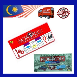 10.10🌟MყTσყPαɾαԃιʂҽ🌟ʀᴇᴀᴅʏ ꜱᴛᴏᴄᴋ🌟 MONOPOLY BOARD GAME CLASSICAL FAMILY TABLE BOARD GAME TOY PRESENT FOR KIDS