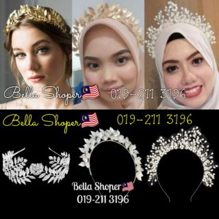 Crown Daun Kebaya Tarian Melayu Cekak Cucuk Sanggul Lintang Gold Silver Tradisional Mahkota (1)