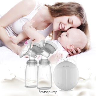 Real Bubee Double USB Electric Breast Pump with Bottle
