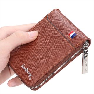 Faux Leather Men's Zipper Wallet Credit Card Holder Pocket Purse Coin Clutch