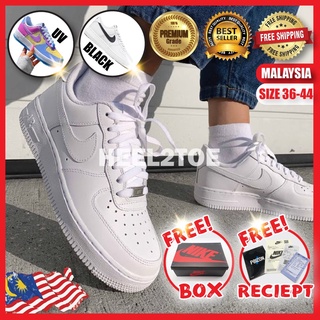 HEEL2TOE NiKE Air Force 1 AF1 White Sneakers Women Men Sport Shoes Kasut Daisy Macaron Perempuan Wanita Lelaki 空军