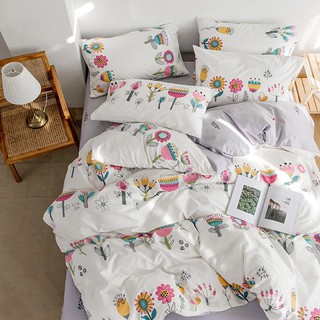 100%Cotton Bedding Set Queen/King Size Duvet Cover Flat Sheet/Fitted Sheet Pillowcase Single Bed Cover Sets