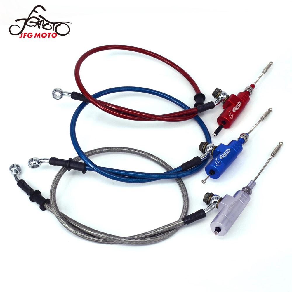 [Ready Stock]Universal Hydraulic Clutch Slave Cylinder Pull Rod Pump And Steel Oil Hose Dirt Pit Bike