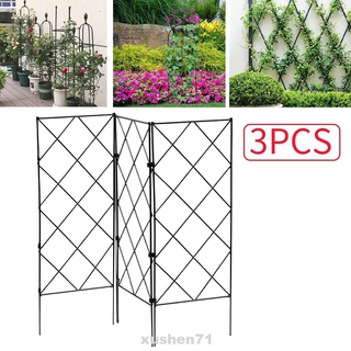 3pcs Reusable Home Foldable Iron Deformable Outdoor Garden Vegetable Trellis Plant Supports Tomato Cages