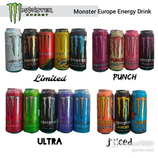 Monster Europe Energy Drink - VR46 Valentino Rossi/LH44 Lewis Hamilton/Punch/Ultra/Zero/Juiced