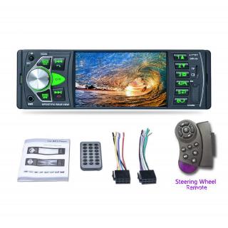 4.1'' Single 1 Din Car MP5 MP3 Player Stereo Wheel Control Bluetooth Radio FM