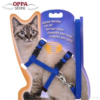 Pet Safety Adjustable Cat Kitten Nylon Lead Leash Harnesses Belt Rope