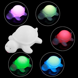🔥NL Cute Off White Multi-Color Change LED Light Turtle Mood Lamp Night Glow