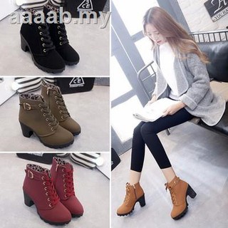 🔥READY STOCK🔥35-42 Timber New Nubuck Leather Women Solid Casual Ankle Boots