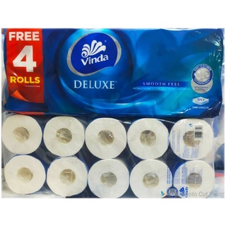 Vinda Deluxe Smooth Feel Toilet Tissue 20 Rolls (16 + 4 Free Rolls) Ready Stock