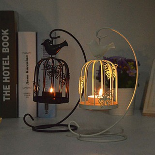 🎁 Decoration 🎁 Gift 🎁Hanging Design Metal Bird Cage Candle Holder Candlestick