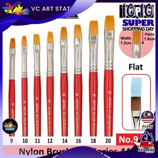 Artpac Nylon Brush Flat S448 - Size 9-12,14,16,18,20 (Per Pc)