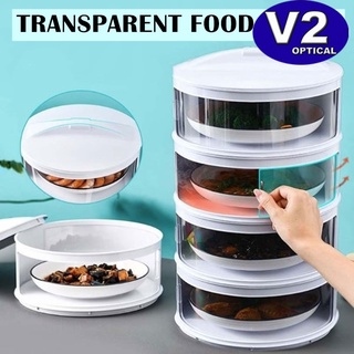 Multilayer Food cover Transparent Stackable Food Insulation Cover Dustproof Home Kitchen Refrigerator InsulationDish