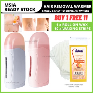 Roll on Wax Hair Removal Warmer Depilatory Heater Spa Buang Bulu Waxing Beauty Shaver Pencukur Norah Wawawax Painless