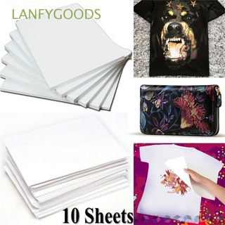10Pcs New A4 Light Fabric Cloth DIY Heat Transfer Paper