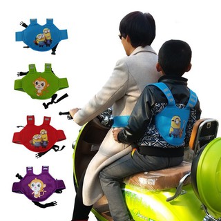 Kids Baby Carrier Belt Safety Adjustable Reflective Straps Motorcycle Seat