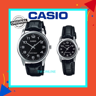 Casio V001L Men's/Women's Analogue Casual Leather Watch with Box