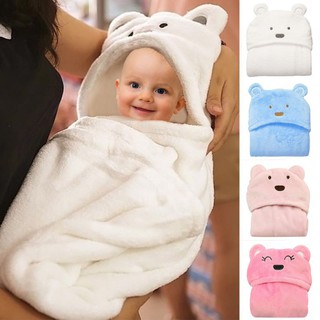 Cotton Hooded Bath Supplies Baby Blanket Towels Animal Style Soft [SP]