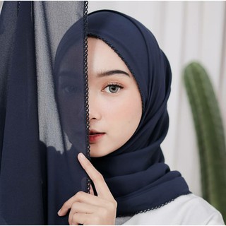 Crochet Picot Diamond Hijab Pashmina // Women's Veil