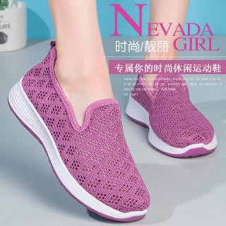 Summer New Women's Shoes Soft Bottom Non-slip Mother Shoes Mesh Sports Shoes Walking Shoes