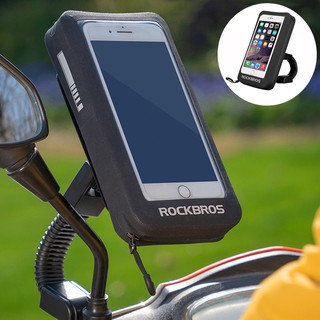 Rockbros Phone Holder Waterproof Rotatable Motorcycle Bike Phone Holder