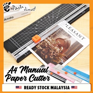 Kaki Jimat Easy Paper Cutter Portable Trimmer Manual Cutboard Slim Cut Pemotong Kertas (A4 Size)