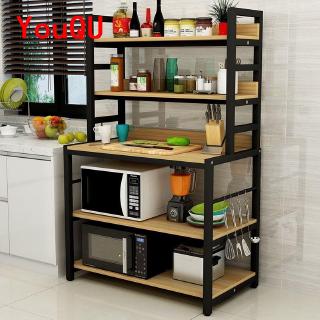 Kitchen rack multi-layer floor storage storage cupboard home dining side cabinet oven microwave oven pot rack