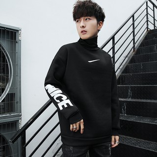 Men's Turtleneck Sweater Simple and stylish youthful long sleeves Warm hoodless