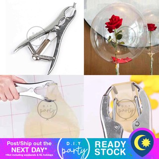 Metal Expansion Pliers Forcep Tool Bobo Bubble Balloon Latex Filling Confetti Sequin Rose DIY Transparent Birthday Gift