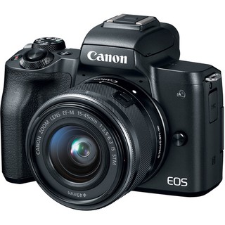 Canon EOS M50 Mirrorless Camera with 15-45mm Lens - [Black]