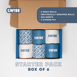 TWISE 100% Bamboo Made Toilet Paper Rolls Starter Pack (limited time only)