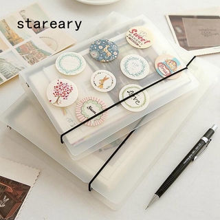 PVC A5 A6 A7 Spiral Notebook Cover Loose Diary Coil Ring Binder Filler Paper (1)