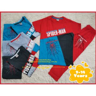 Spiderman Pyjamas Spiderman set big size 9-14Years , 100% cotton - Ready Stock Malaysia