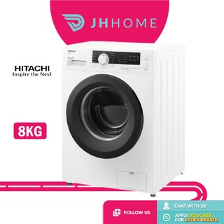 Hitachi 8KG Front Load Inverter Washing Machine BD-80CVE | Midea 7KG MFL70-S1202E Washer