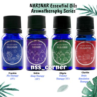NARINAR Original Essential Oils Aromatheraphy Series (Frankie, Sidrie, Ellgrie, Claritie)| Baby Flu Theraphy